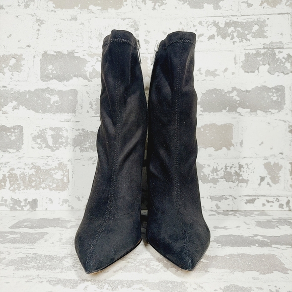 New Marc Fisher Larry Pointed Toe Black Ankle Bootie  W791 - Picture 3 of 13